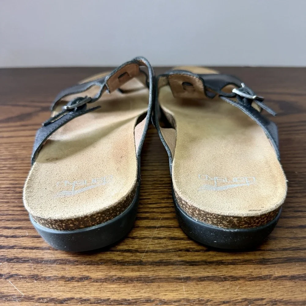 Dansko Shoes Womens Size 9 (40) Remi Sandals Black Slip On Walking